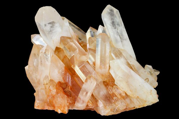 Tangerine Quartz Crystal Cluster (Large Crystals) - Madagascar #156952